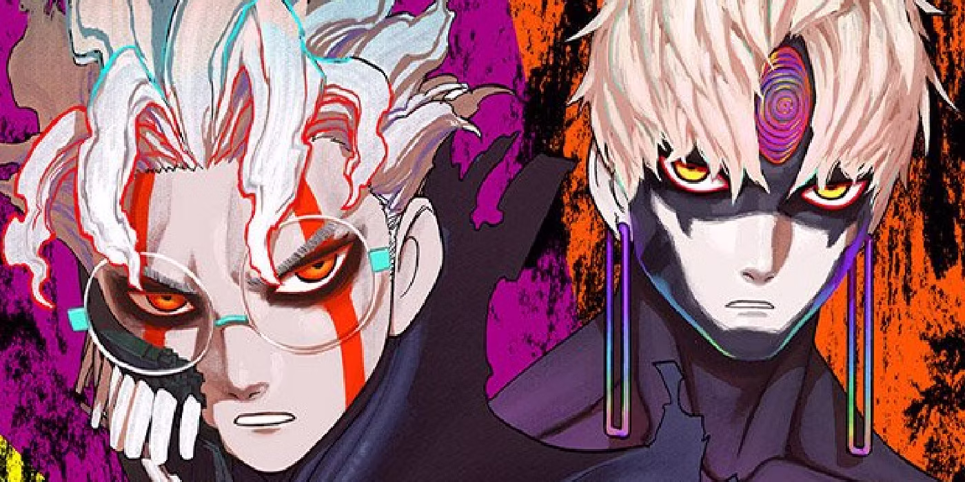 Okarun and the evil eye yokai on the cover of Dandadan volume 6 - Dandadan Store