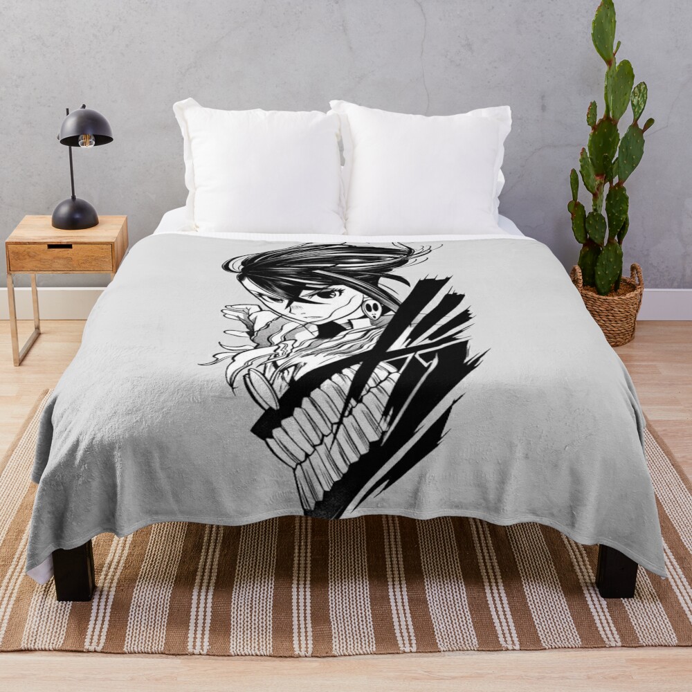 Dandadan Okarun Momo Throw Blanket - Dandadan Store