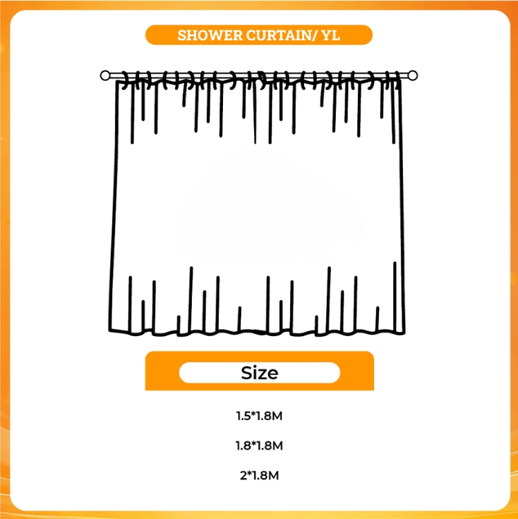 3D shower curtain - Dandadan Store